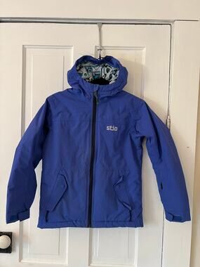 Stio kids unisex 10 rafferty insulated jacket ski snowboard winter purple hooded